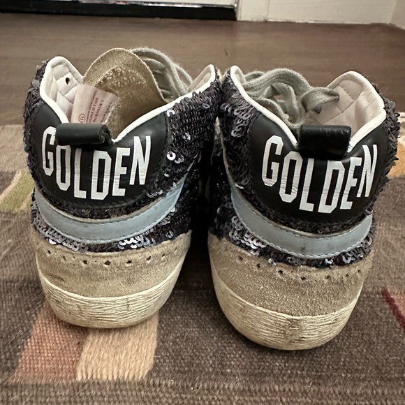 Golden Goose Mid Star Glitter Sneakers — Size 37 / US 7 - Picture 3 of 7